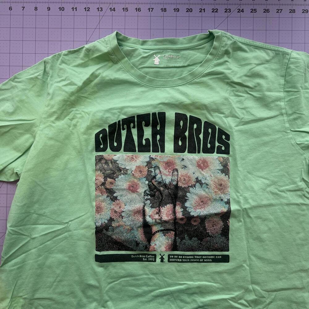 Dutch bros Green t shirt